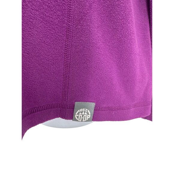 REI Co-Op Womens Purple Fleece Pullover 1/4 Zip Long Sleeve Jacket XXL - Picture 2 of 9